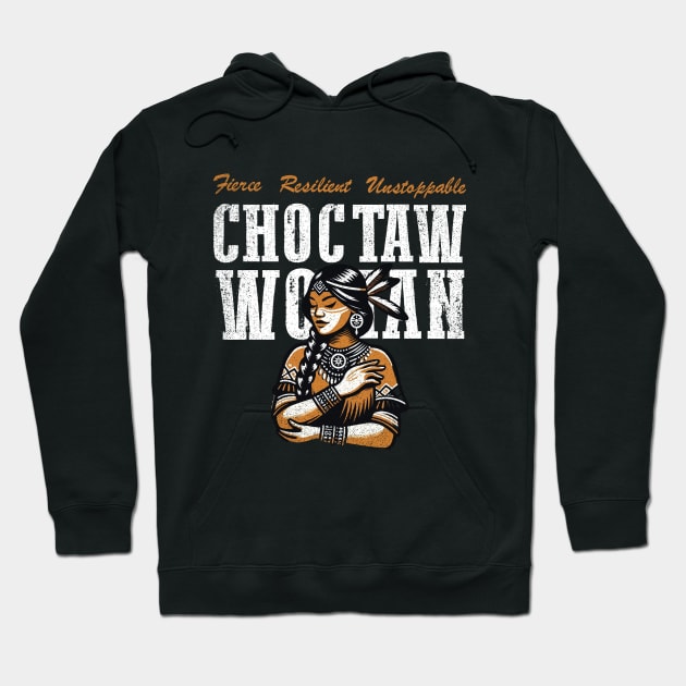 Proud Choctaw Woman Hoodie by Depot33